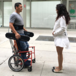Manual standing wheelchair – no batteries required