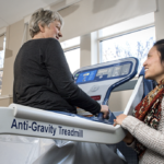 Anti-gravity treadmill has physio patients walking on air