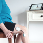 Home monitored rehab following total knee replacement